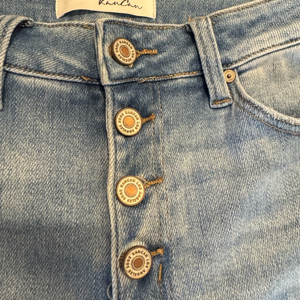 KanCan Denim Button-Up Flare Jeans